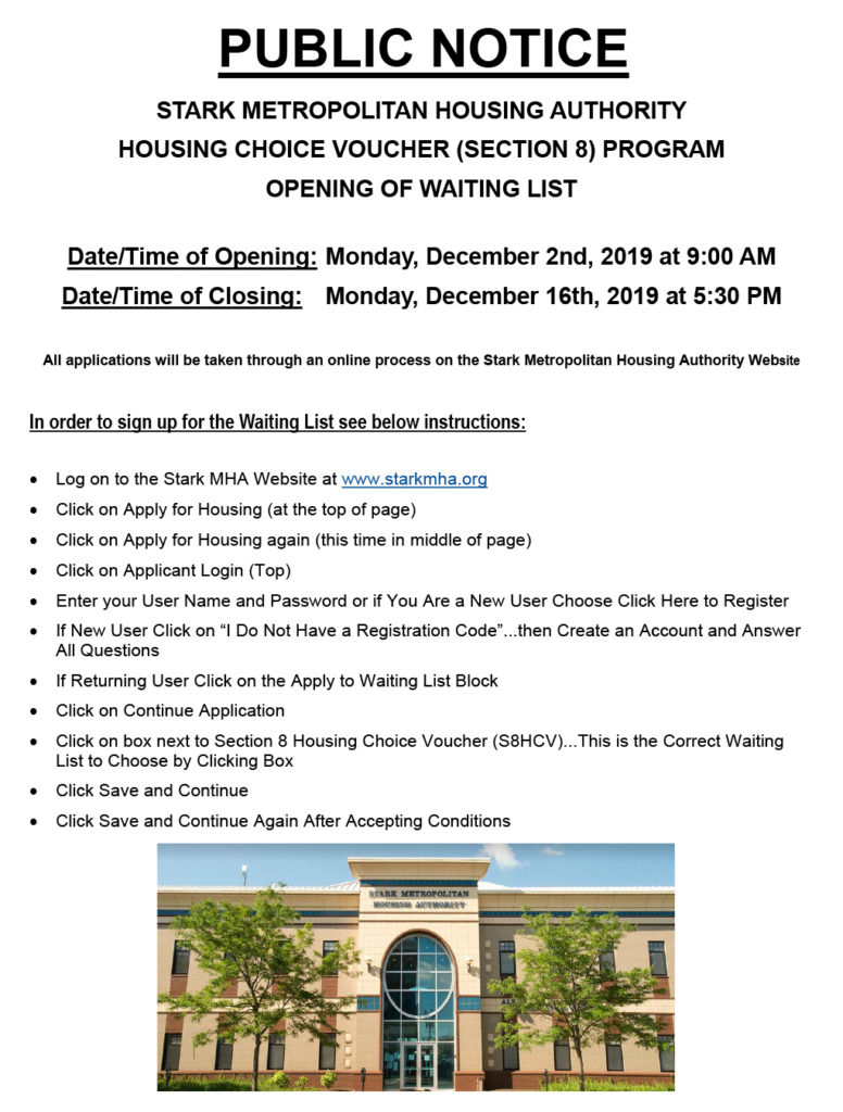 section 8 housing waiting list check